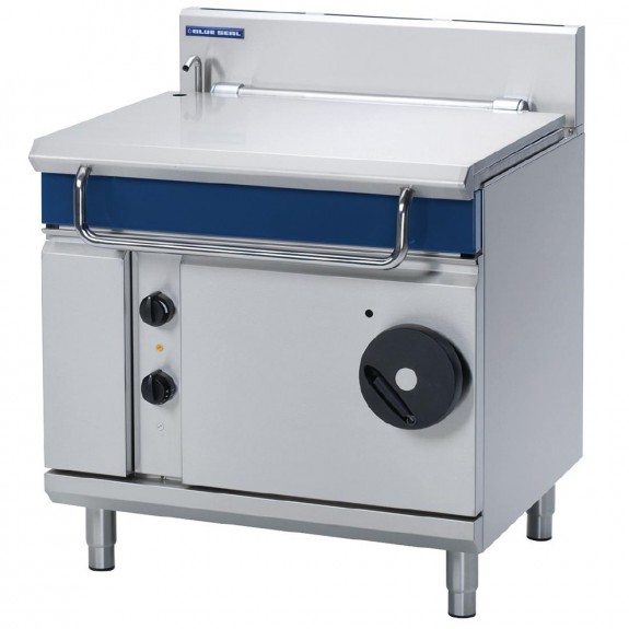 GR780-P Blue Seal By Moffat 900mm Gas 80 Litre Gas Tilting Bratt Pan w/Man Tilt - LPG / Propane