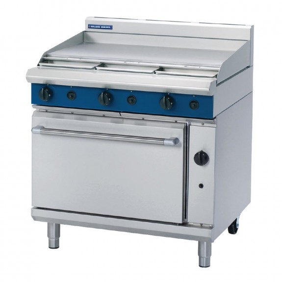 GR798-N Blue Seal By Moffat 900mm Gas Static Oven Range w/900mm Griddle - Natural Gas