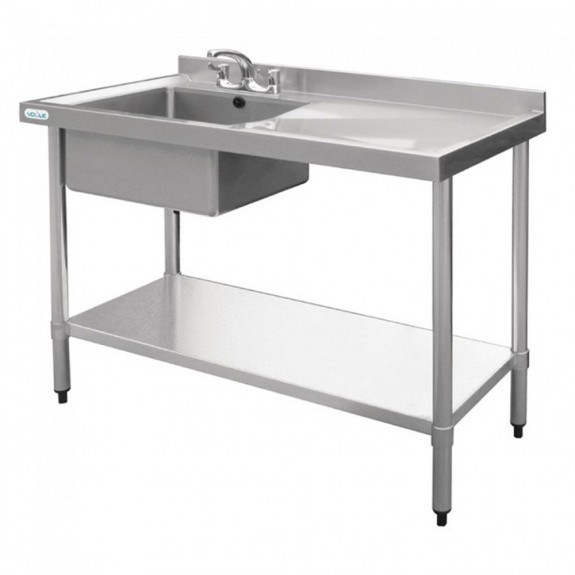 HC900 Vogue Single Bowl Sink R/H Drainer - 1000mm (90mm Drain)