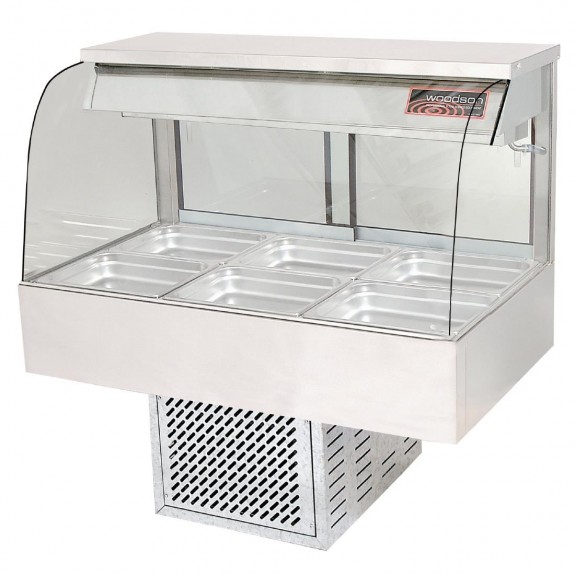 HC991 Woodson W.CFC23 3 Module Curved Cold Food Display