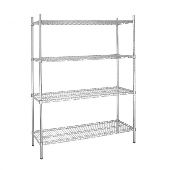 L929 Vogue Flat Pack 4 Shelf Unit - 152Wx46Dx183cmH