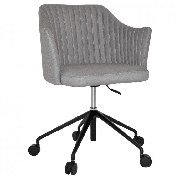 Lavinia Office Arm Chair Black Aluminium Castor Base