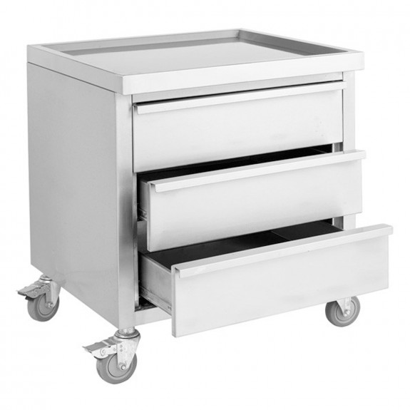 MDS-6-700 Mobile Work Stand with 3 Drawers