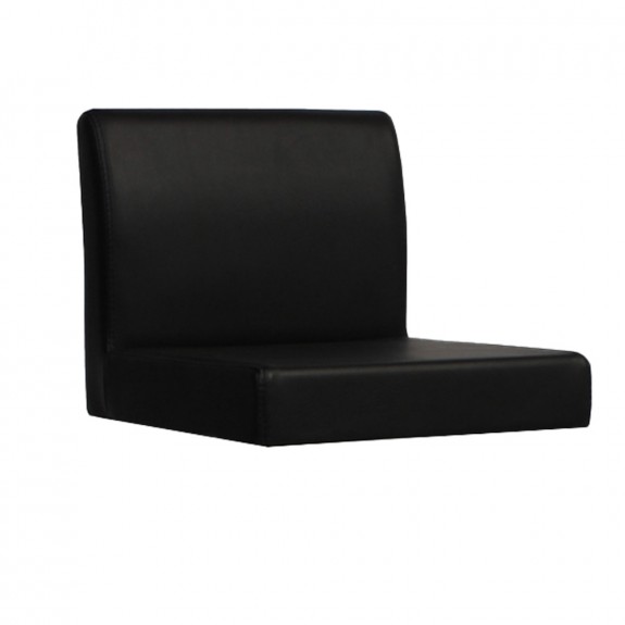 Minimalist Counter Stool - Vinyl - Black