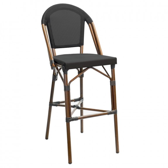 Paris Bar Stool with Fabric Seat