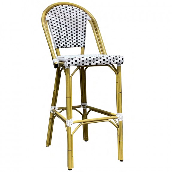 Paris Wicker Outdoor Bar Stool