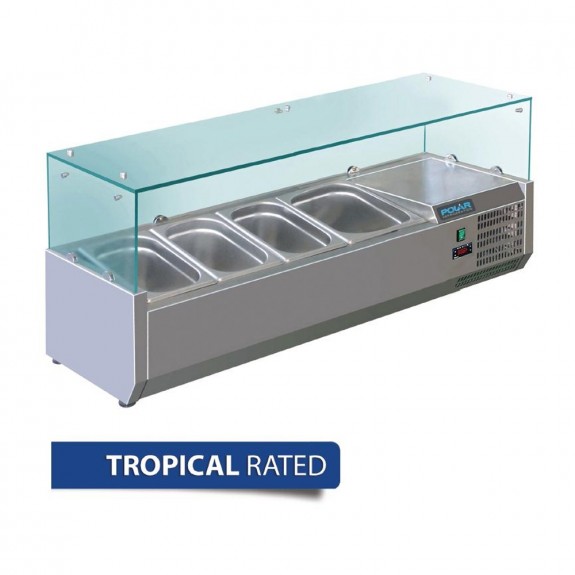 Polar Refrigerated Servery Topper 1200mm