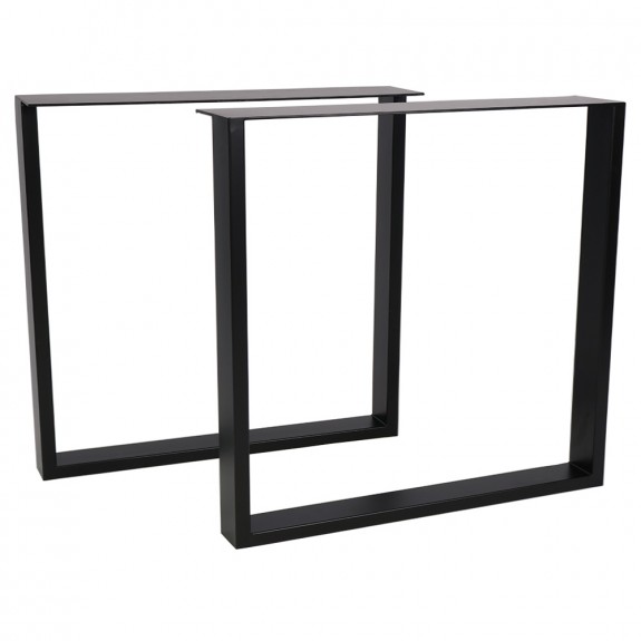 Rectangular Table Legs Steel Set of 2