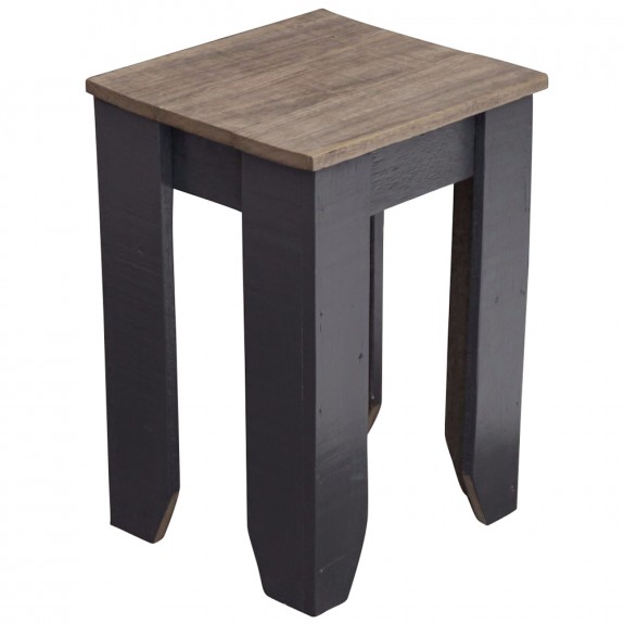 Recycled Wood Cafe Stool Custom Colour