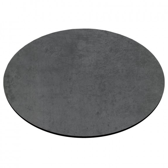 Round Compact Laminate Table Top with Contrasting Edge