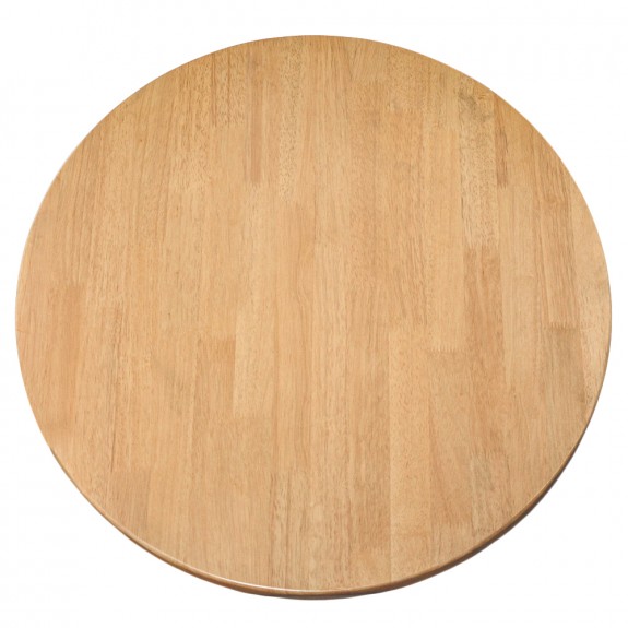 Round Wood Table Top Oak Finish
