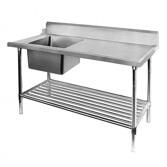 SSBD7-1800L/A - Left Inlet Single Sink Dishwasher Bench