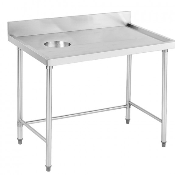 SWCB-7-1200R FED High Quality Stainless Steel Bench With splashback - SWCB-7-1200R