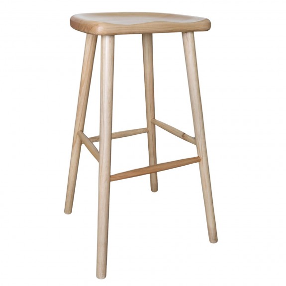 Swiss Tractor Seat Wooden Bar Stool 75cm