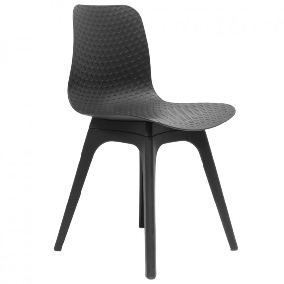 Textured Breakout Chair with Black Legs