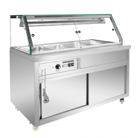 Thermaster Wet and Dry Bain Marie Display 4x1/1 GN Pans PG150FE-XG