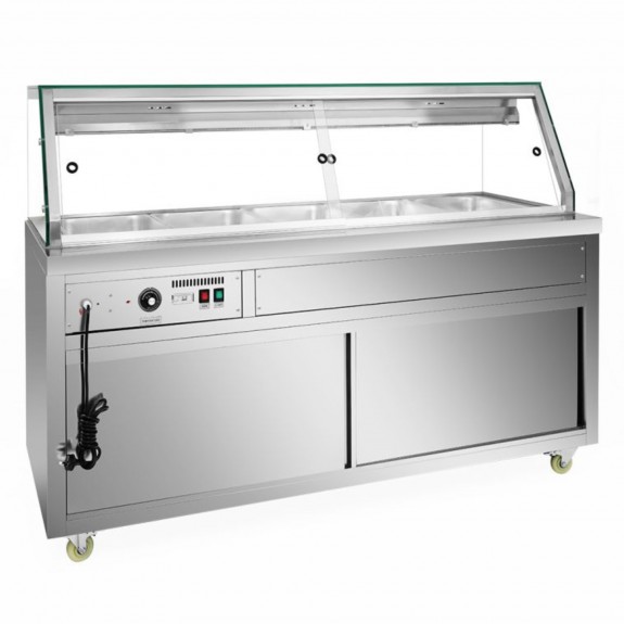 Thermaster Wet and Dry Bain Marie Display 5x1/1 GN Pans PG180FE-XG