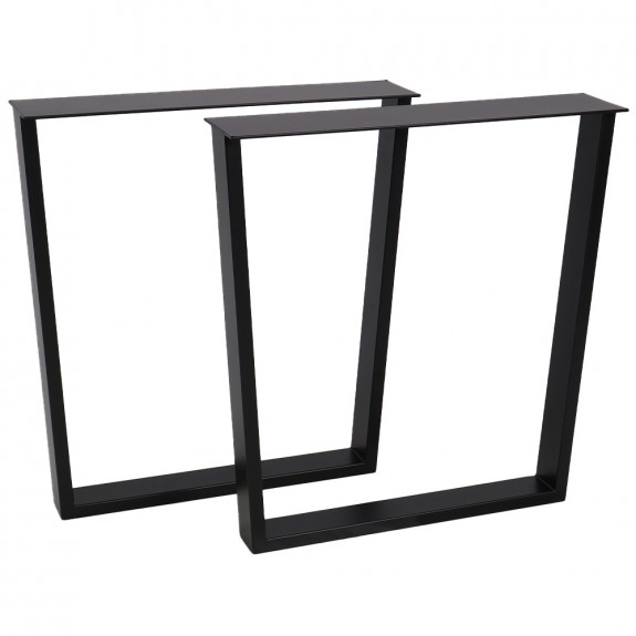 Trapezoid Steel Table Legs Set of 2