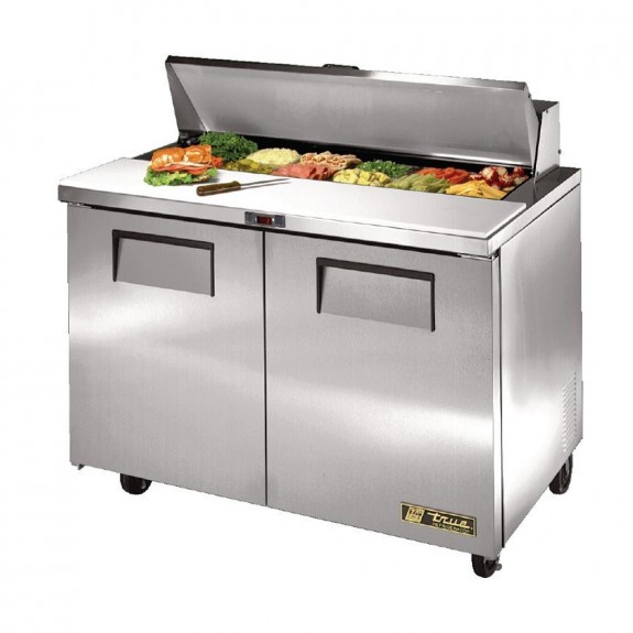 True Salad Prep Counter 2 Door 340 Ltr Stainless Steel