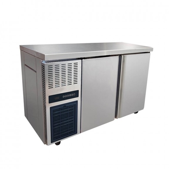 TS1200TN FED Stainless Steel Double Door Workbench Fridge - TS1200TN