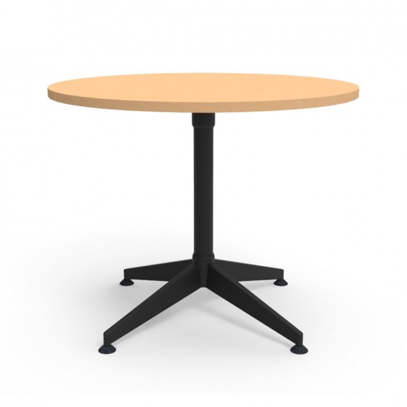 Typhoon Round Meeting Table with Black Legs