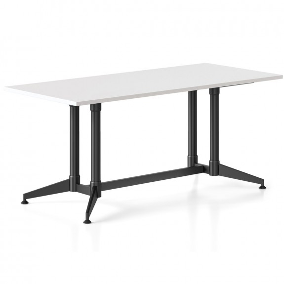 Typhoon Meeting Table with Black Legs
