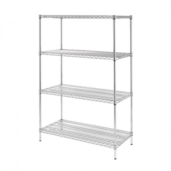 U257 Vogue Flat Pack 4 Shelf Unit - 61x122cm