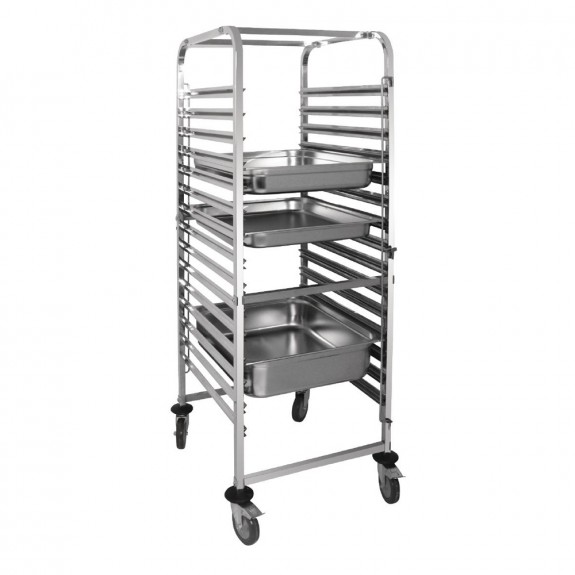 Vogue Gastronorm Racking Trolley 15 Level