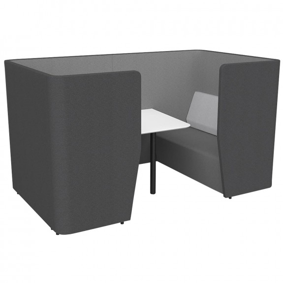 Wave Acoustic Office Meeting Pod with Table