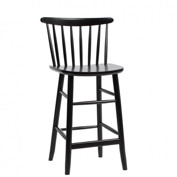 Black windsor top bar stools