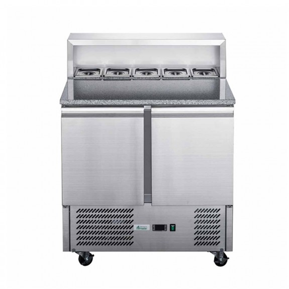 XGNS1300D FED-X Three Door Salad Prep Fridge - XGNS1300D