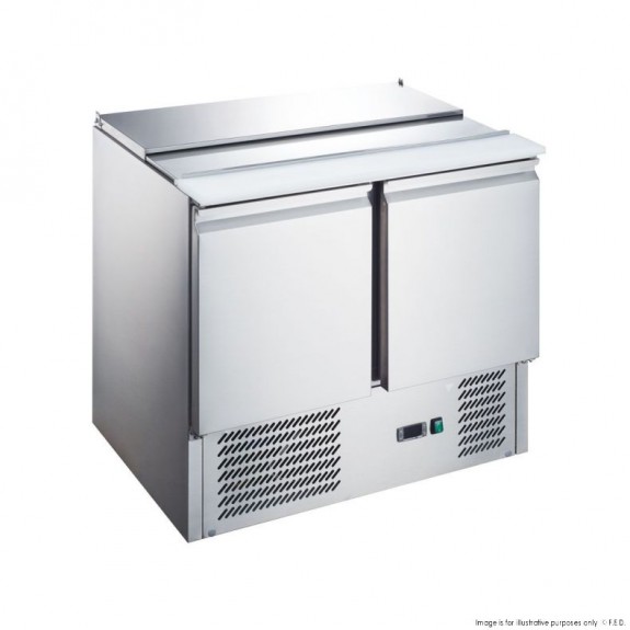FED-X Two Door Salad Prep Fridge XGNS900S