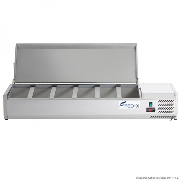 Fed-X Salad Bench With Stainless Steel Lid XVRX1500/380S