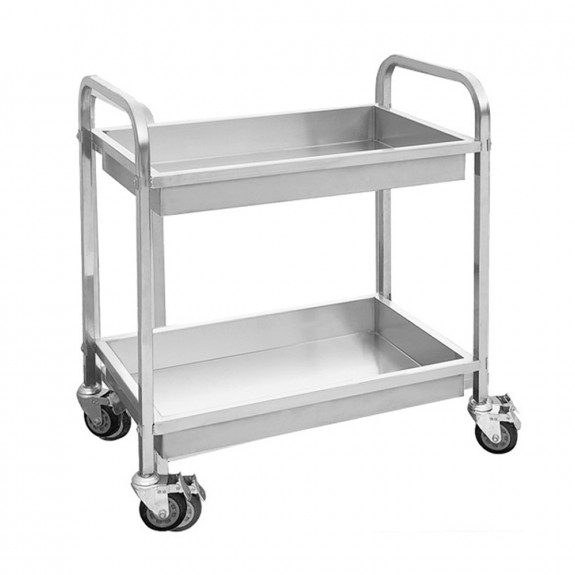 YC-102D FED Stainless Steel trolley With 2 shelves SC-7-2100L-H