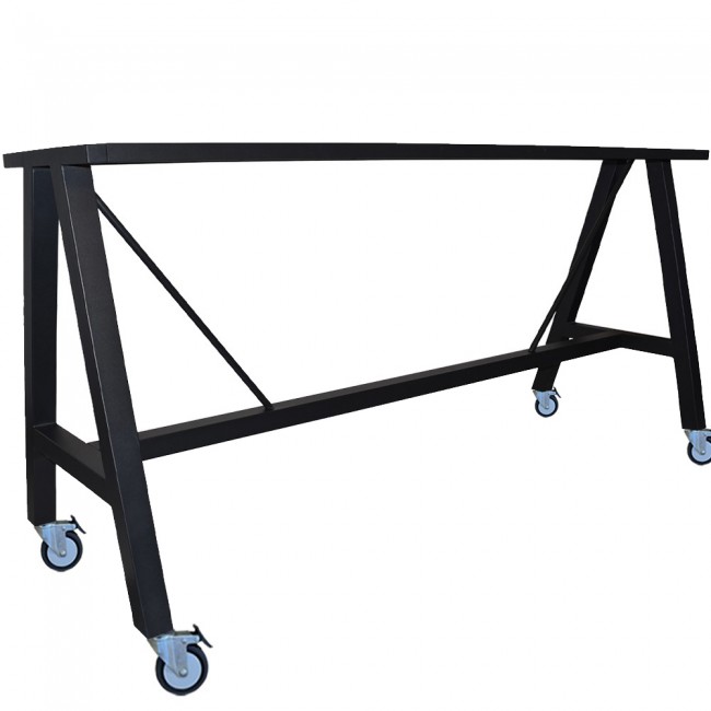 A Frame Bar Table Base with Castors Apex