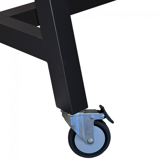A Frame Bar Table Base with Castors Apex