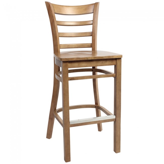 Alexa Wooden Bar Stool with Back 72cm Apex
