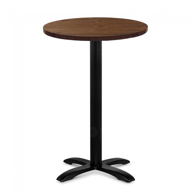 Alvina Round Timber Bar Table Apex