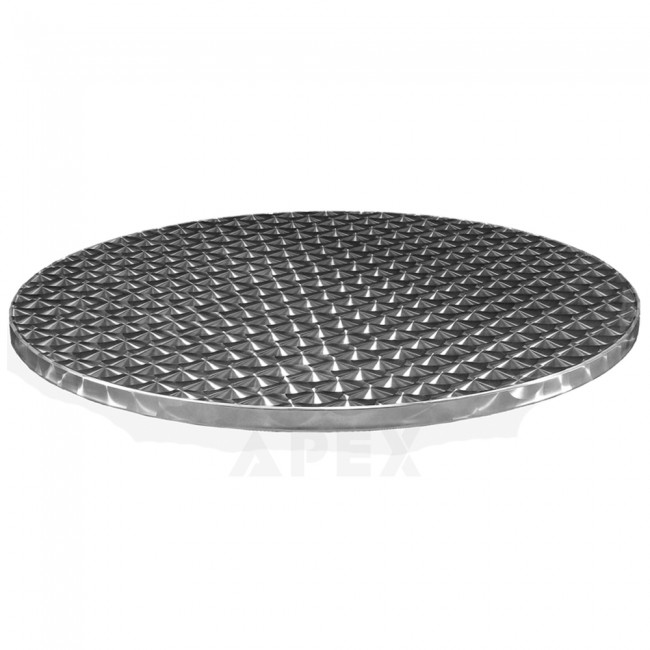 Round Stainless Steel Outdoor Table Top Only 2 Available Apex