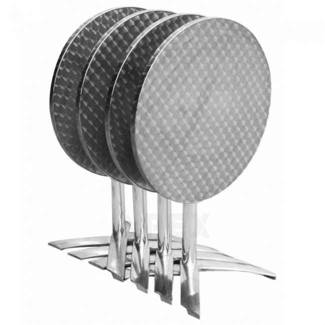 Round Stainless Steel Outdoor Table Top | Apex