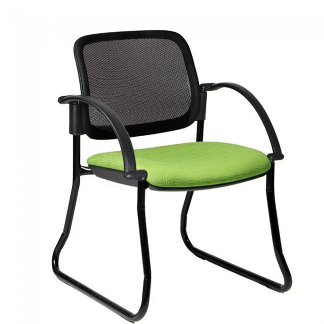 Asher Mesh Waiting Room Chair with Armrests Apex