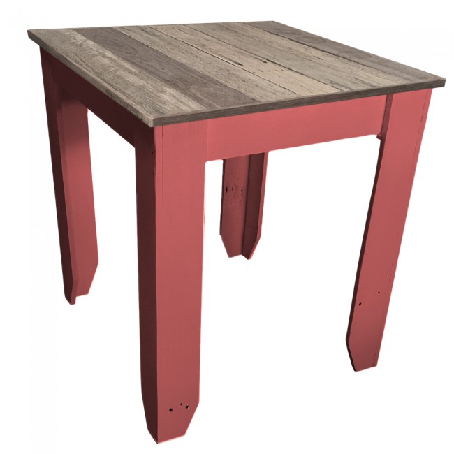 Recycled Wood Cafe Table Custom Colour | Apex