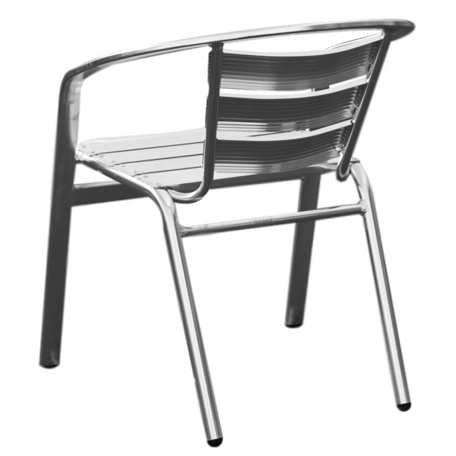 jacobine aluminium outdoor cafe chair stackable apex