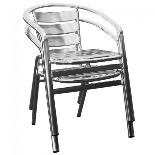 Jacobine Aluminium Outdoor Cafe Chair Stackable Apex Jacobine Aluminium Cafe Chair Outdoor Stackable Commercial Grade