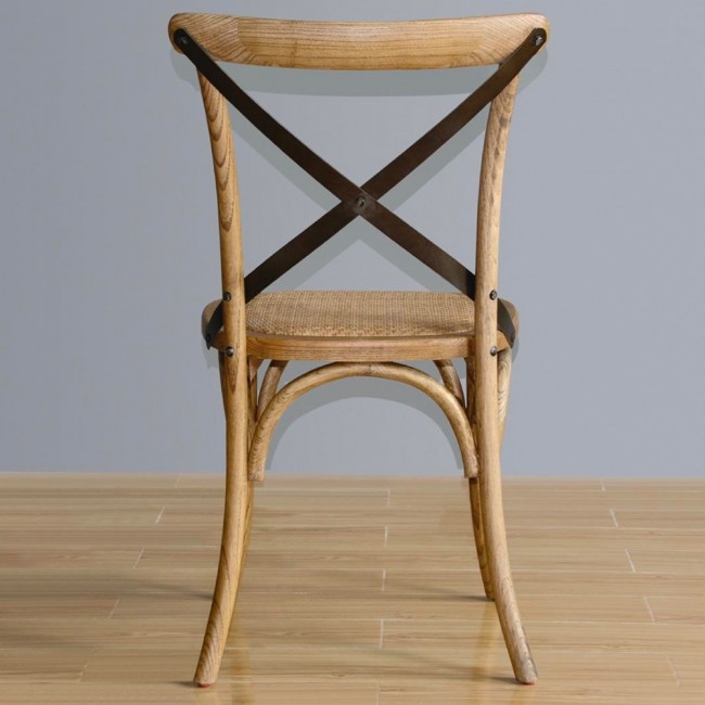 French Provincial Cross Back Dining Chair with Rattan Seat ... Choose from a variety of cross back restaurant chairs for your dining area!