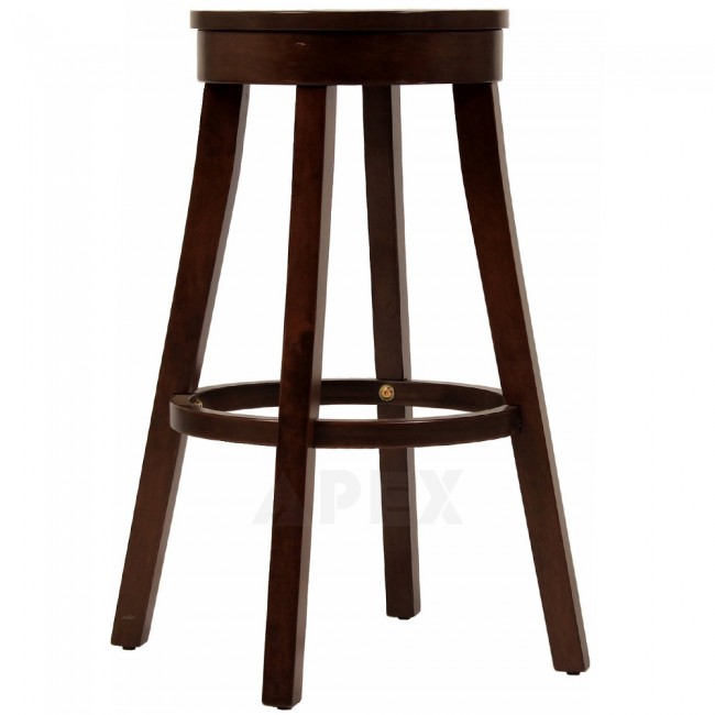 Lucia Classic Wooden Bar Stool Round 75cm Apex