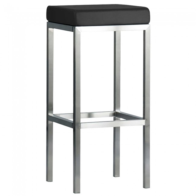 Minimalist Bar Stool Stainless Steel Frame 78cm | Apex