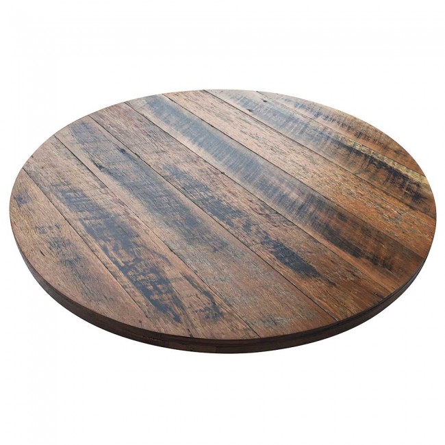 Rustic Recycled Round Wood Table Top | Apex
