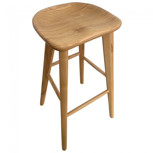 Swiss Tractor Seat Wooden Bar Stool 75cm Apex