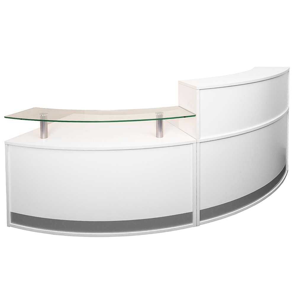 Agility Modular Reception Desk Curved Counter | Apex